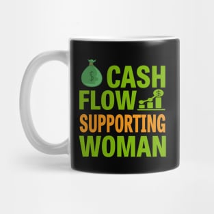 Cashflow Supporting Woman Mug